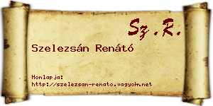 Szelezsán Renátó névjegykártya